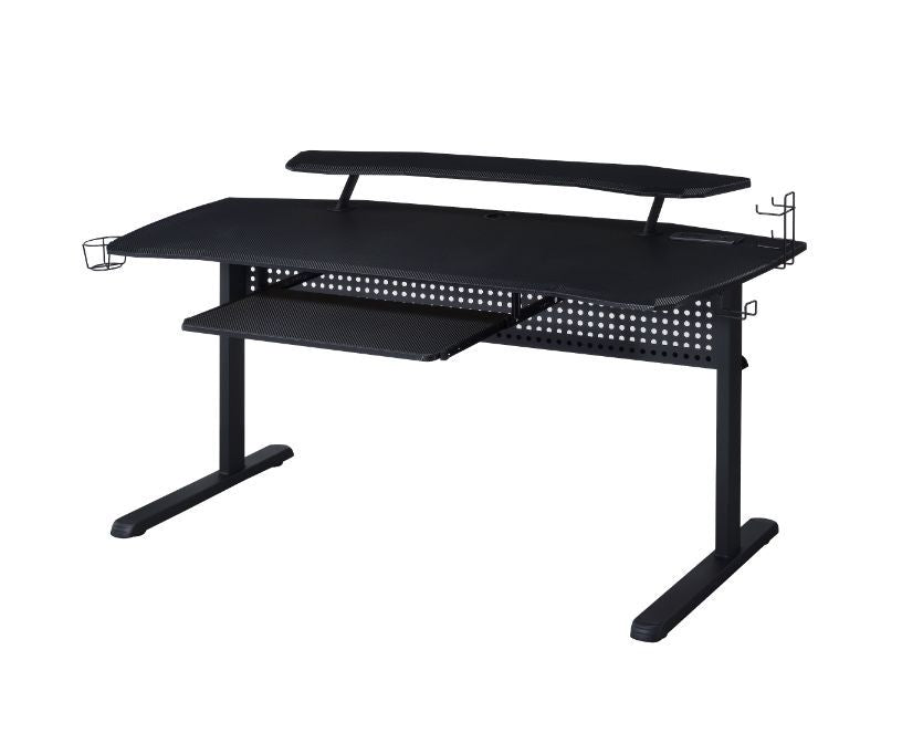 KDâ€¢ Rectangular Gaming Tableâ€¢ Built-in USB Port and Plugâ€¢ Keyboard Tray Includedâ€¢ Storage: Open Compartmentâ€¢ LED Light Includedâ€¢ Table Top Thickness: 18mm<br/><br/><b>Product Features</b><ul><li>Case: 1Pc/1Ctn</li><li>Finish: Black Finish</li>