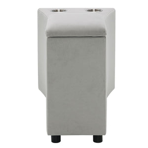 Emee - Console With USB - Gray Corduroy