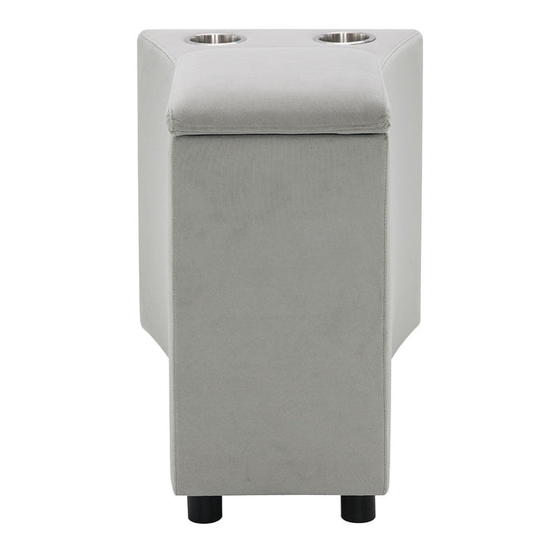 Emee - Console With USB - Gray Corduroy