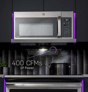 GE Profile™ 2.2 Cu. Ft. Over-the-Range Sensor Microwave Oven with Extendable Slide-Out Vent