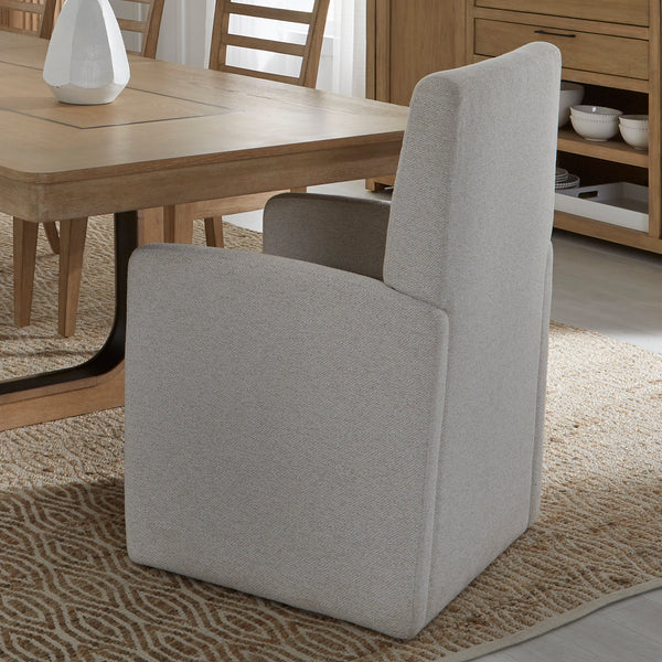 Escape - Dining 54" Round Table with console & 4 caster chairs