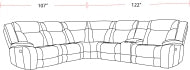 Blake - Desert Taupe Manual Left Arm Facing Recliner