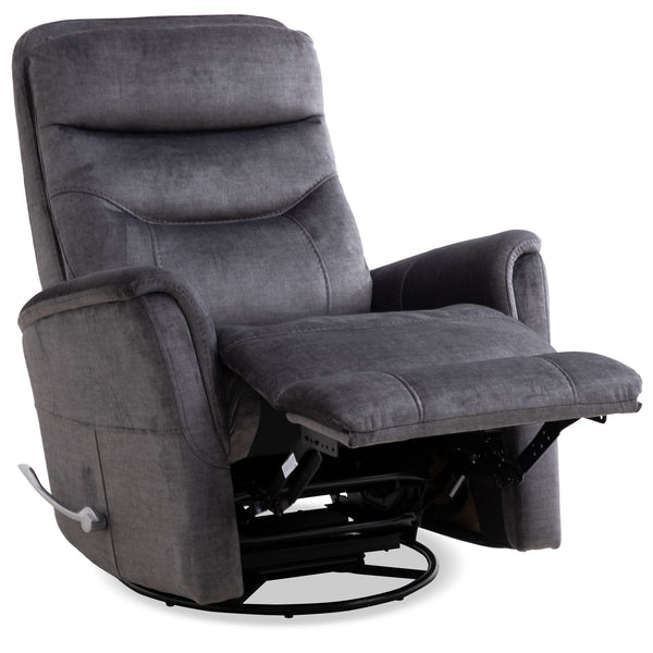 Gemini - Capri Charcoal Swivel Glider Recliner