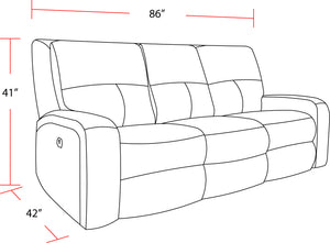 Polaris - Kahlua Power Reclining Sofa