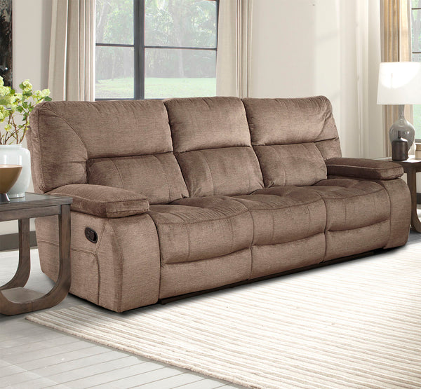 Chapman - Manual Reclining Sofa And Recliner - Dark Brown