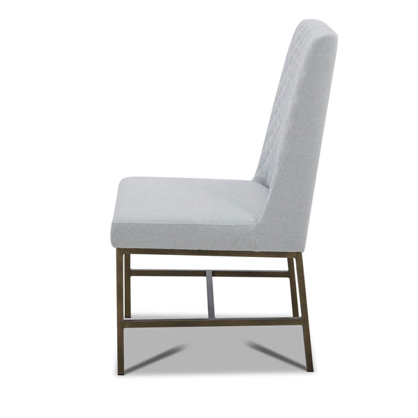 Crossings - Round Dining Table With 4 Upholstered Chairs - Brown & Light Gray
