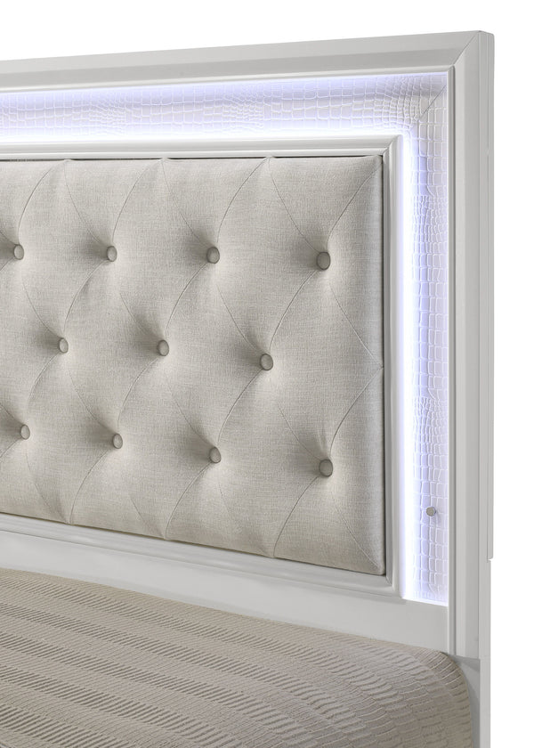Lyssa - Full 4 Piece Bedroom Set - Oat / Frost