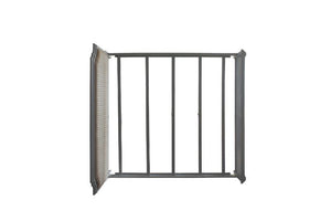 House - Marchese Queen Bed - Two Tone Beige Fabric & Pearl Gray Finish