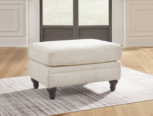  transitional style? Enter this ottoman. Its commitment to carefree comfort is right at home with your relaxed living room aesthetic. A subtle chevron effect elevates the everyday charm of the neutral fabric