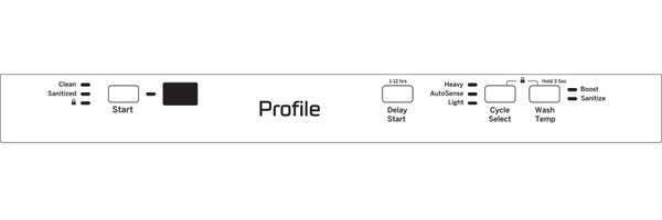 GE Profile™ ENERGY STAR® 18" ADA Compliant Stainless Steel Interior Dishwasher with Sanitize Cycle