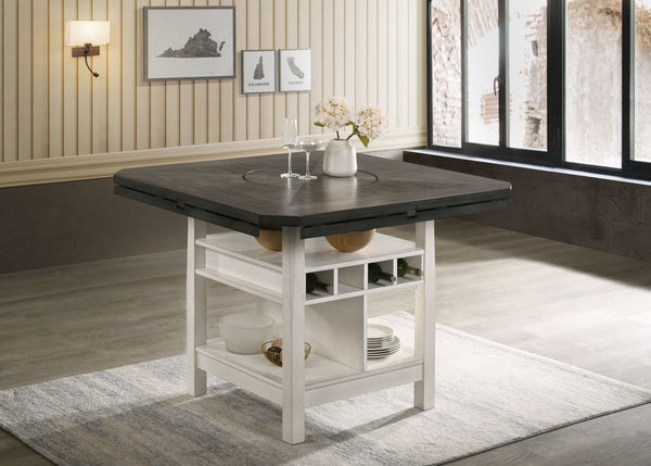 Conner - Mesa de comedor a altura de mostrador - Gris