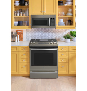 GE® 30" Slide-In Front-Control Convection Gas Range with No Preheat Air Fry