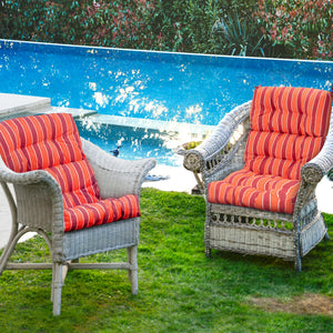 Superior sponge offers comfortable and soft sitting experience for you <br>Woven suede bedford cord provides smooth feeling and extra comfort <br>Convenient for you to suit different furniture with three-fold design <br>High quality string ties are not ea