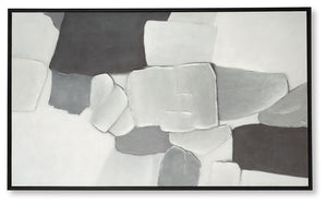 Adilson - White / Gray / Black - Wall Art
