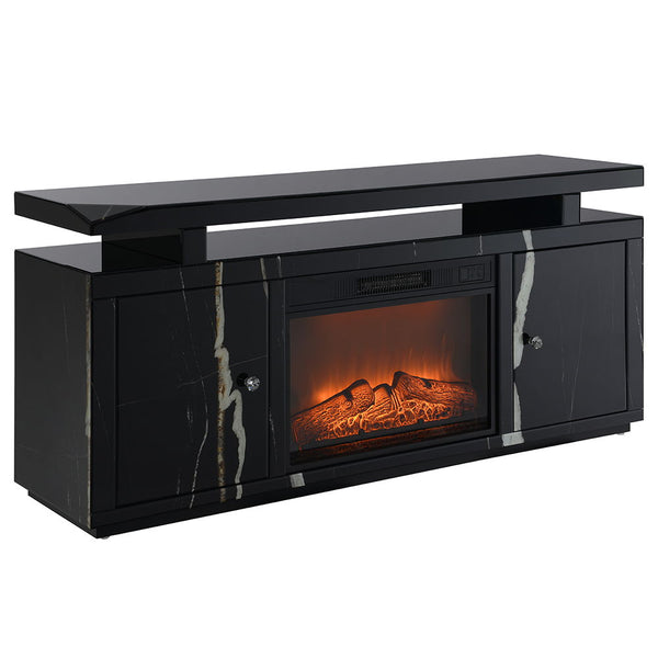  this rectangular TV stand accommodates up to a 60-" flat panel. It includ