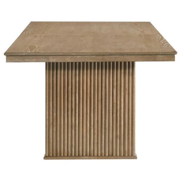 Adina - Extension Dining Table - Distressed Light Brown