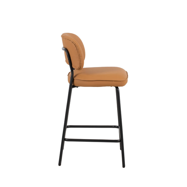Blythe - Vegan Leather Counter Chair (Set of 2) - Orange