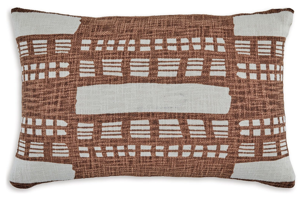 Cozy up your contemporary hideaway with this throw pillow. An abstract stripe design makes it a simply stylish way to update your living room or reading nook. And with the pillow-'s neutral tones, it has the versatility to pair with a variety of colors.<b