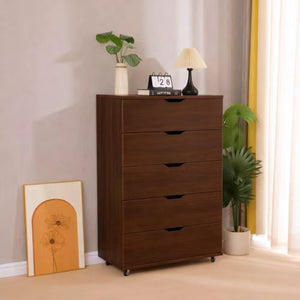 Chest 5 Drawer with Wheels