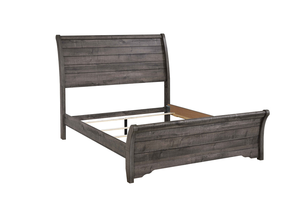 Coralee-Panel Queen Bed-Gray<h4><b>Coralee - Queen Footboard - Dark Gray</b></h4> <table width="100%"><colgroup><col style="width: 30%"> <col style="width: 70%"> </colgroup> <tbody> <tr> <td>Dimensions</td> <td> 64.45"L x 94.61"D x 55.12"H</td> </tr> <tr>