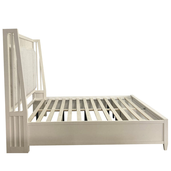 Americana Modern - Bedroom Queen Shelter Bed 2 Nightstands And Dresser With Mirror - Cotton
