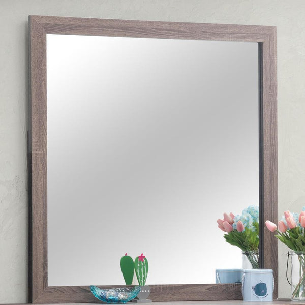  its clean-lined rectangular frame enhances contemporary and modern spaces. Crafted from engineered wood with a durable laminate veneer