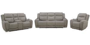 Penfield - Power Reclining Sofa, Loveseat And Recliner - Frappe