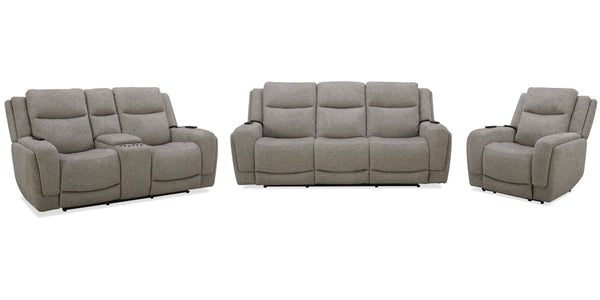 Penfield - Power Reclining Sofa, Loveseat And Recliner - Frappe