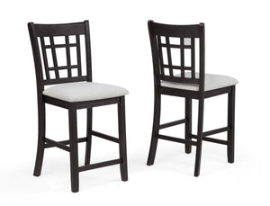 Hartwell - Silla de altura de mostrador (Juego de 2) - Negro carbón