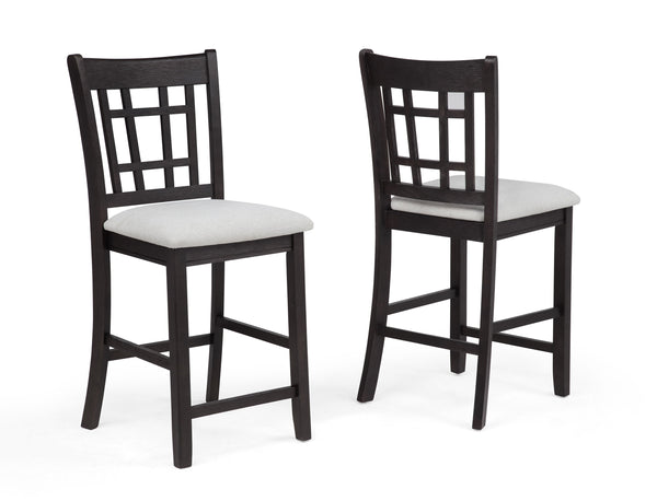 Hartwell - Silla de altura de mostrador (Juego de 2) - Negro carbón