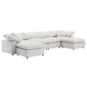 Naveen - Modular Wedge With Pillow - Ivory