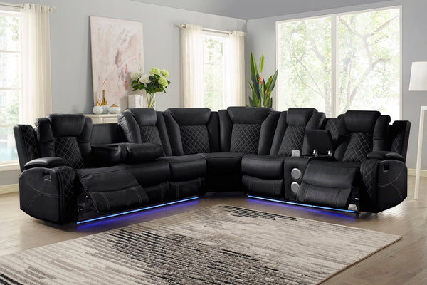  a console loveseat with dual recliners