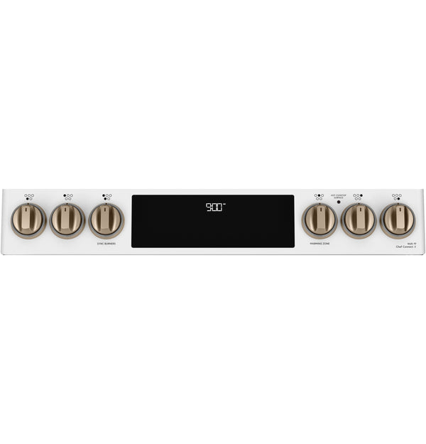 Café™ 30" Smart Slide-In, Front-Control, Induction and Convection Range with Warming Drawer
