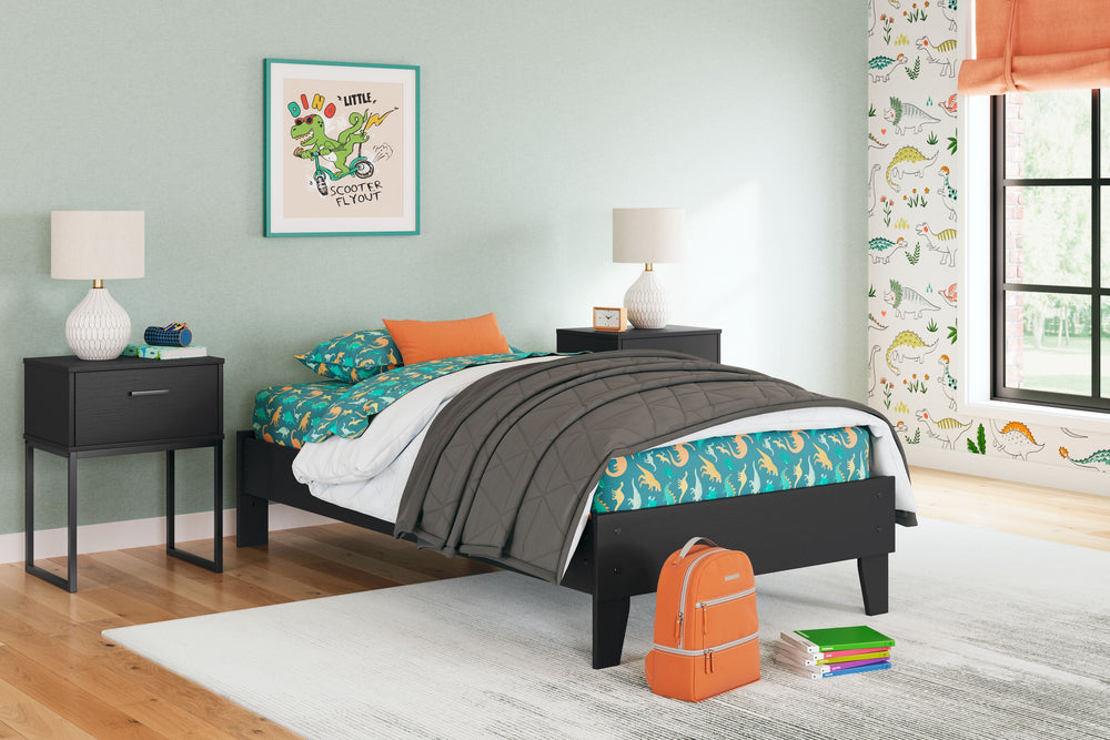 Bringing big style to small living areas, this twin platform bed is a smart, space-saving choice for those with an eye for contemporary design. Its clean-lined profile and understated refinements create a simple silhouette that works in so many settings.<