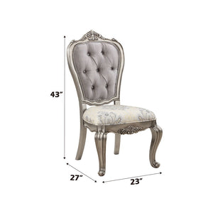 Ariadne - Side Chair (Set of 2) - Velvet & Antique Platinum