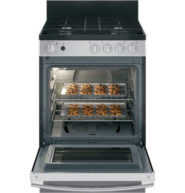 GE® 24"  Steam Clean Free-Standing/Slide-in Gas Range