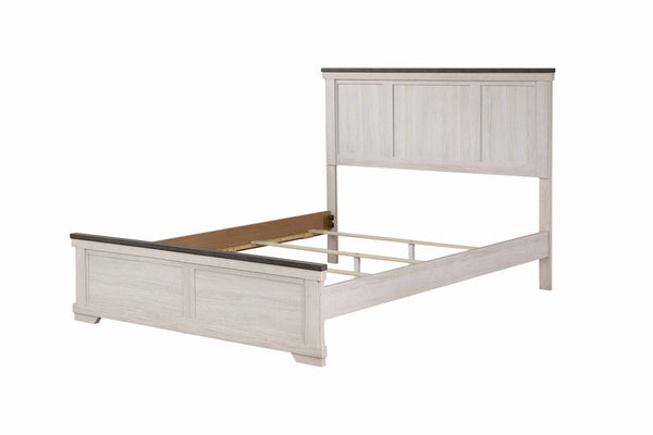 Leighton - Cama matrimonial - Blanco