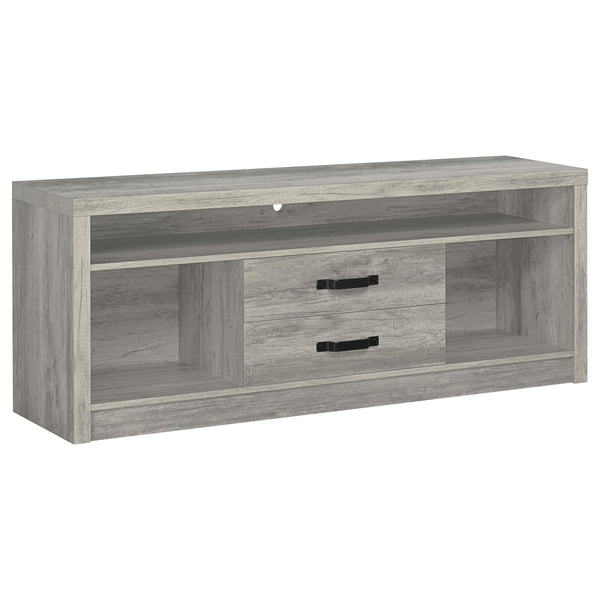 Burke 3-piece 59-inch TV Entertainment Center Grey Driftwood