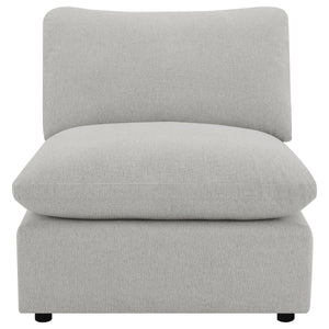 Collins Modular Power Armless Recliner Grey