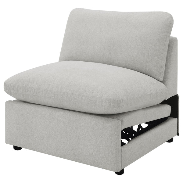 Collins Modular Power Armless Recliner Grey