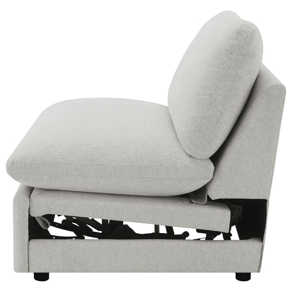 Collins Modular Power Armless Recliner Grey