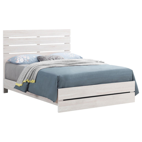 Brantford Wood Eastern King Panel Bed Coastal White
