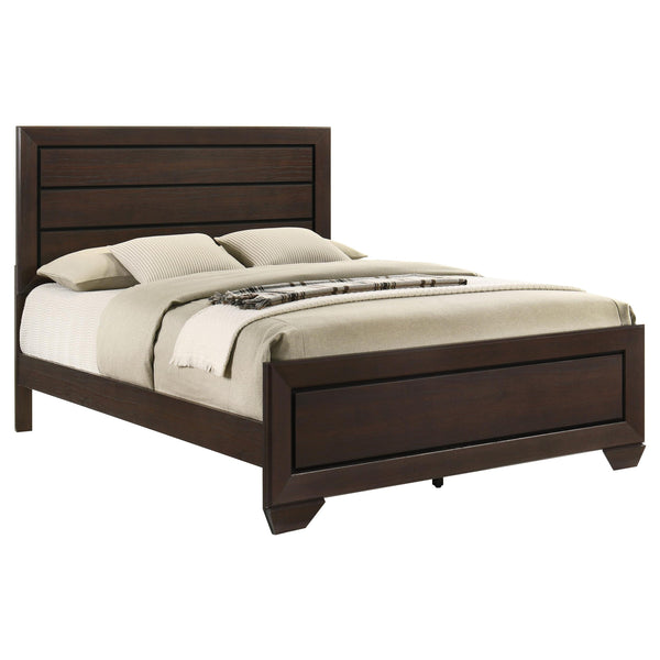 Kauffman Wood California King Panel Bed Dark Cocoa