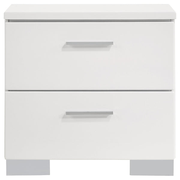 Felicity 5-piece Queen Bedroom Set White High Gloss