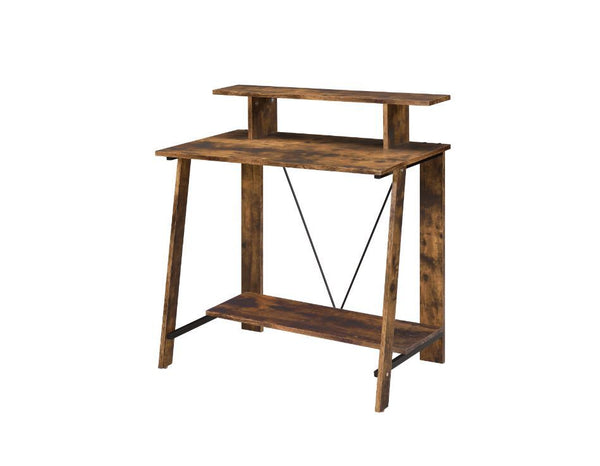 Nypho - Writing Desk - Weathered Oak & Black Finish