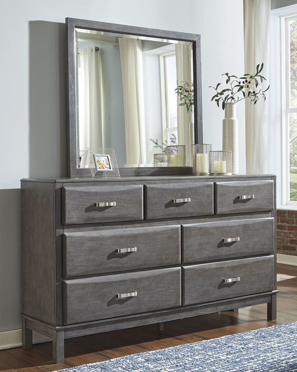  veneers and engineered wood. Contoured drawer fronts with pressed veneer face. Dovetail drawer construction with metal center guides. Stylish metal bar pulls. Captain-'s style storage bed features 