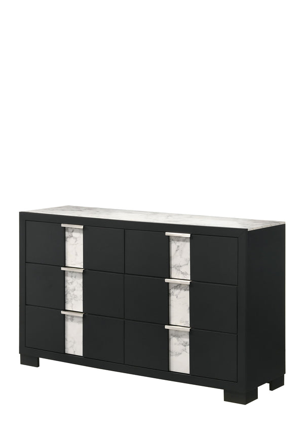 Rangley - King 5 Piece Bedroom Set - Black