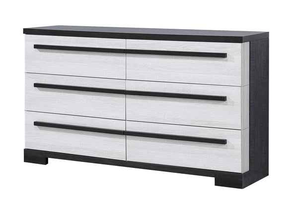 Remington - King 4 Piece Bedroom Set - Black / White