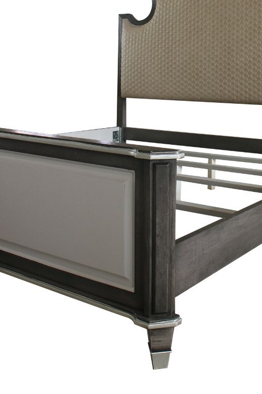  each piece of this House Beatrice bedroom set is richly textured. Featuring a striking two-toned finish