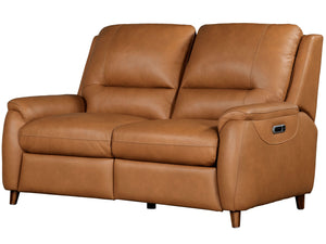 Austin - Power Reclining Sofa And Loveseat - Caramel Cream